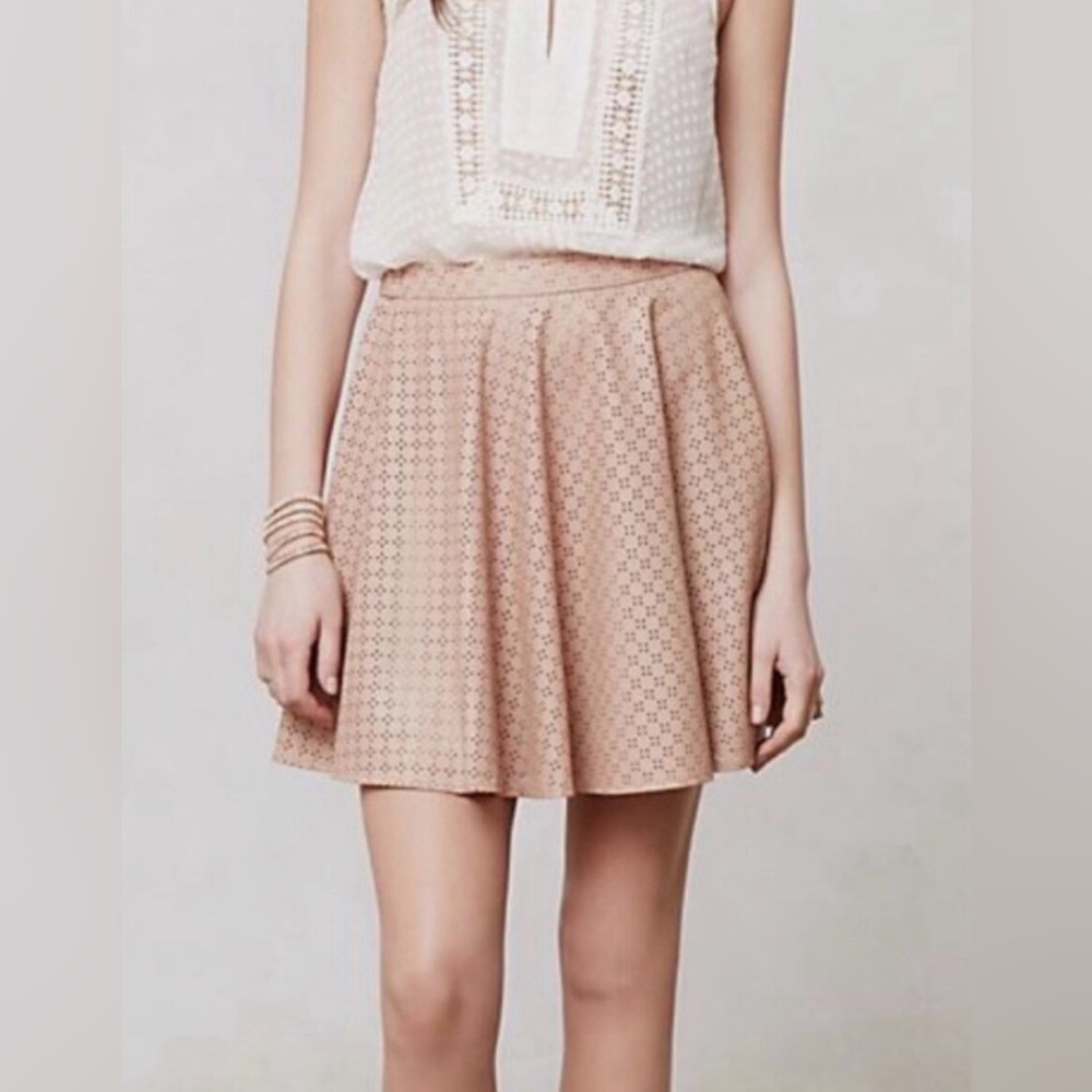 NWT Anthropologie Sunday in Brooklyn Faux Leather skirt